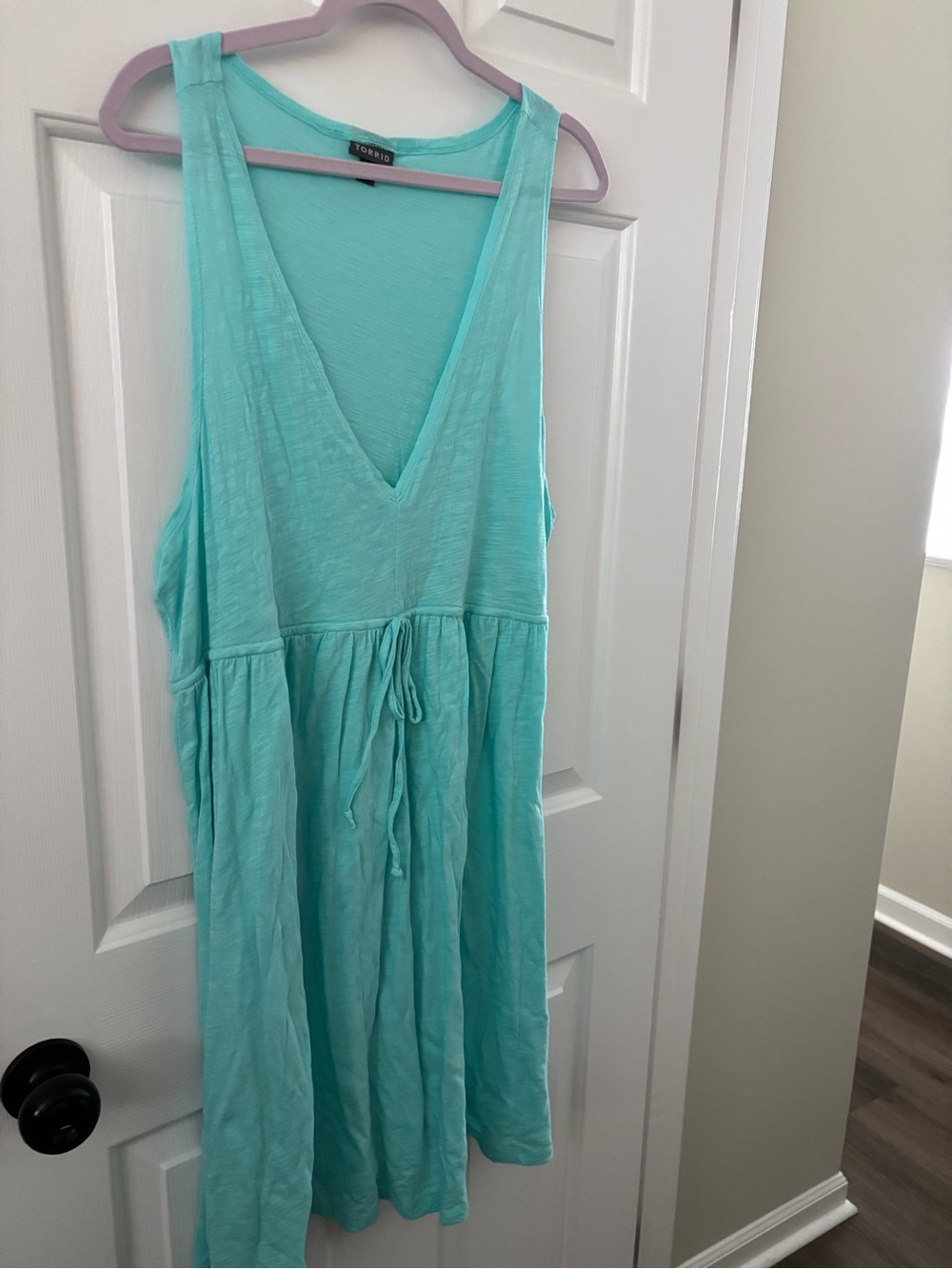 torrid Aqua V-Neck Coverup